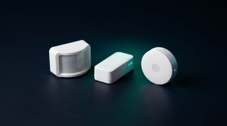 Zigbee Sensoren von Aqara und Sonoff in einem echten Wohnzimmer montiert