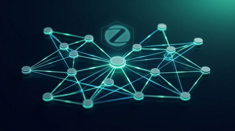Zigbee USB-Coordinator und Smart Home Sensoren auf einem Schreibtisch